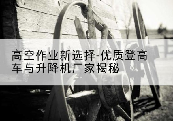 甘谷登高车厂家-高空作业新选择-优质登高车与升降机厂家揭秘